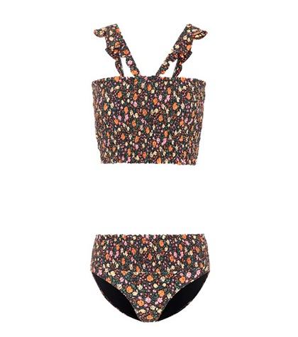 Ganni Ipanema Floral-printed Bikini