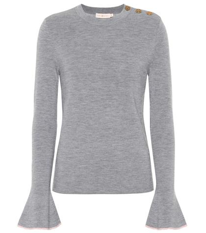 Tory Burch Kimberly Embellished Wool Sweater