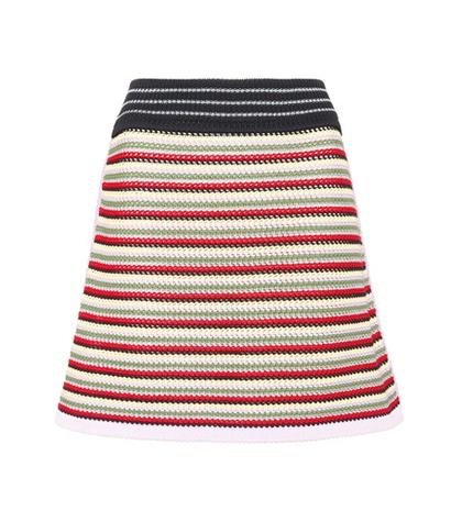 Alexachung Striped Cotton Skirt