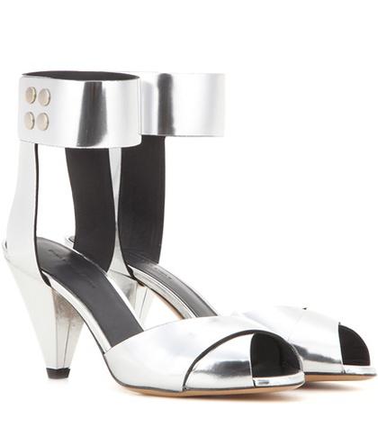 Valentino Étoile Meegan Metallic Leather Sandals