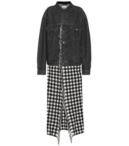 Stuart Weitzman Layered Cotton And Wool Jacket