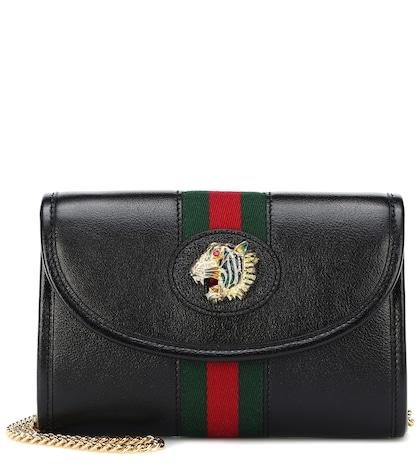 Gucci Rajah Mini Leather Shoulder Bag