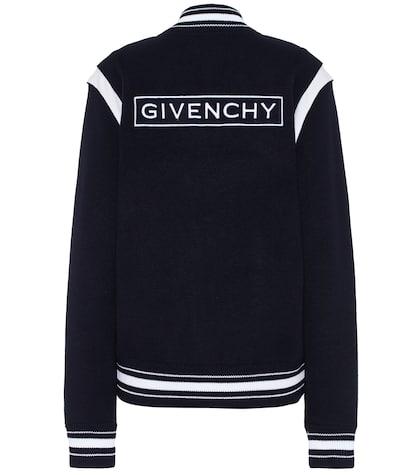 Givenchy Appliquéd Wool Bomber Jacket
