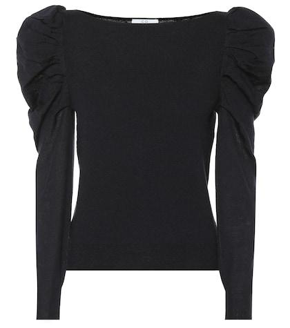 Co Cashmere Puff-shoulder Sweater