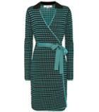 Diane Von Furstenberg Checked Wrap Dress