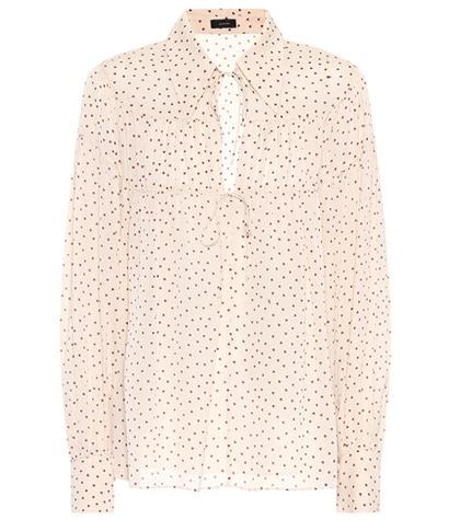 Jimmy Choo Crosby Printed Silk Blouse