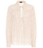 Jimmy Choo Crosby Printed Silk Blouse
