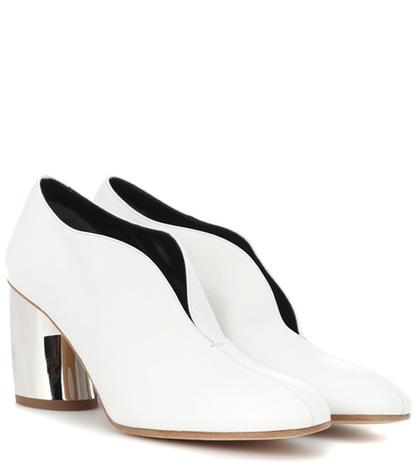 Valentino Leather Curved Heel Pumps