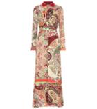 Prada Printed Silk-blend Maxi Dress