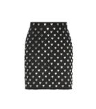 Saint Laurent Embellished Denim Skirt