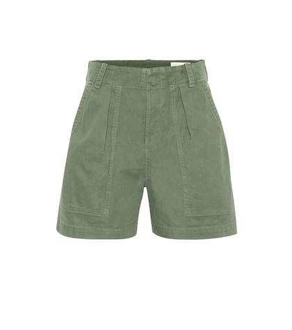 Prada Cassidy Cotton High-rise Shorts