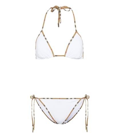Burberry Vintage Check-trim Triangle Bikini