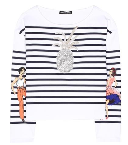 Carven Striped Cotton T-shirt