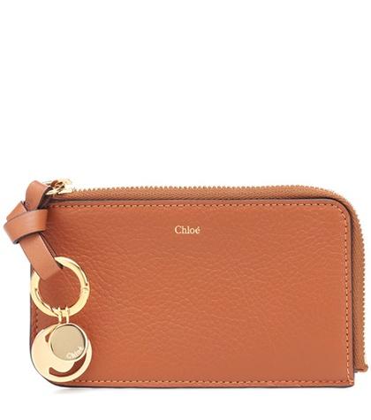 Frame Alphabet Leather Wallet
