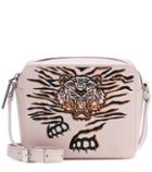 Kenzo Geo Tiger Leather Shoulder Bag