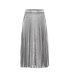 Christopher Kane Metallic Pleated Midi Skirt