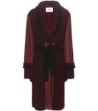 Fendi Suede And Shearling Coat