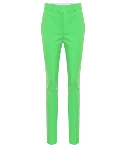 Victoria Beckham Slim Wool-blend Trousers