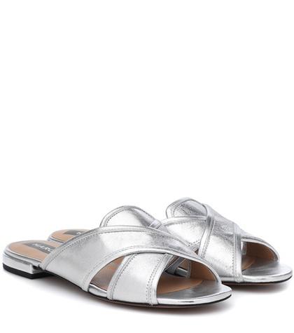Marc Jacobs Aurora Metallic Leather Sandals