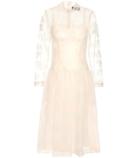 Vince Embroidered Tulle Dress