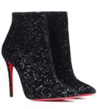 Christian Louboutin Eloise 100 Glitter Ankle Boots