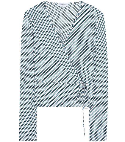 Dolce & Gabbana Striped Silk Blouse