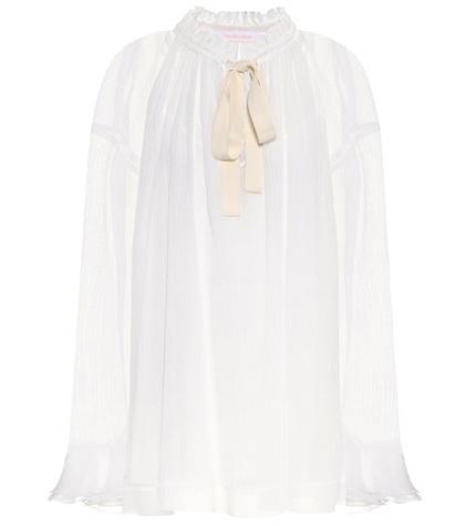 Victoria Victoria Beckham Cotton And Silk Blouse
