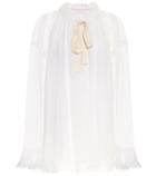 Victoria Victoria Beckham Cotton And Silk Blouse