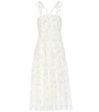Athena Procopiou Romance In The Wind Printed Cotton And Silk Dress