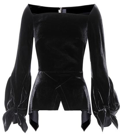 Jimmy Choo Wicklow Velvet Top