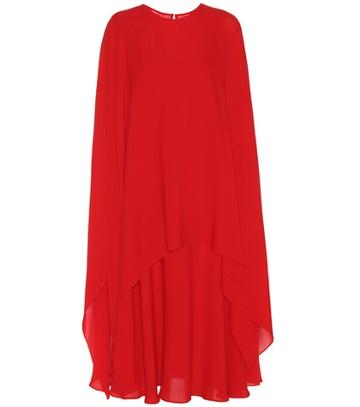 7 For All Mankind Silk Cape Dress