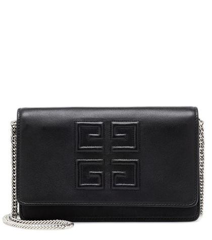 Givenchy Logo Leather Shoulder Bag