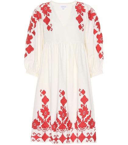 Roger Vivier Jora Cotton And Linen Dress