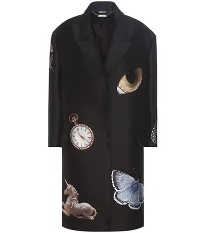 Alexander Mcqueen Silk And Wool-blend Jacquard Coat