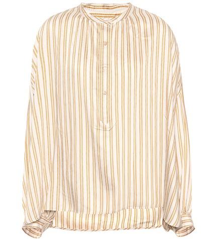 Isabel Marant Ilda Striped Silk-blend Blouse
