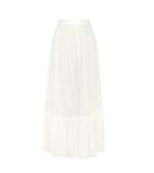 Valentino Pleated Cotton Skirt