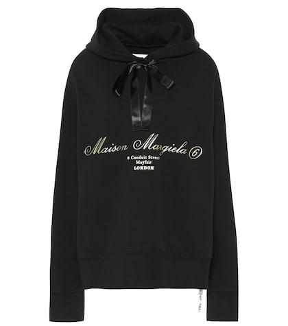 Mm6 Maison Margiela Logo Cotton Hoodie