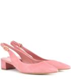 Mansur Gavriel Suede Slingback Pumps