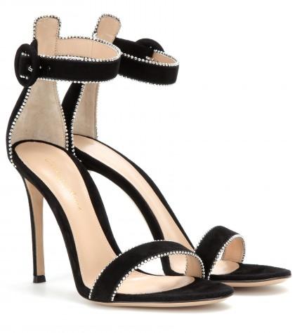 Gianvito Rossi Portofino Suede Sandals