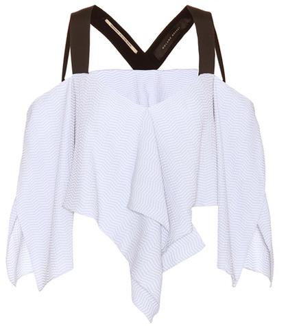 Victoria Beckham Off-the-shoulder Cotton Top