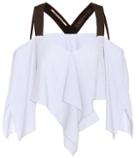 Victoria Beckham Off-the-shoulder Cotton Top