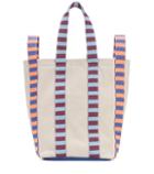 Marni Leather-trimmed Canvas Tote