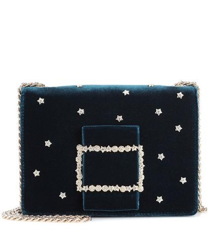 Tod's Pilgrim Micro Velvet Shoulder Bag