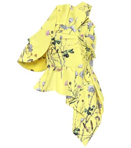 Self-portrait Floral-printed Crêpe Top