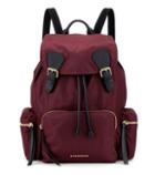 Burberry The Large Leather-trimmed Backpack