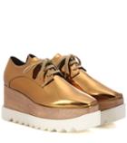 Paige Britt Metallic Platform Derby Shoes