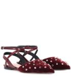 Bottega Veneta Velvet Ballet Flats