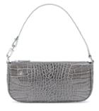 The Upside Rachel Croc-effect Leather Clutch