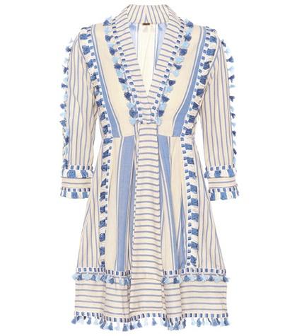 Dodo Bar Or Embroidered Cotton Minidress