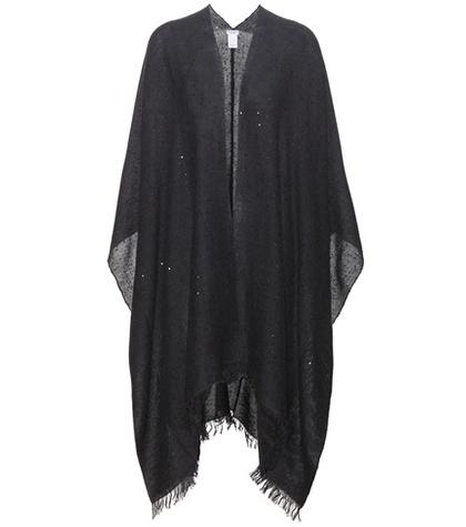 Brunello Cucinelli Cashmere And Silk Poncho Cardigan
